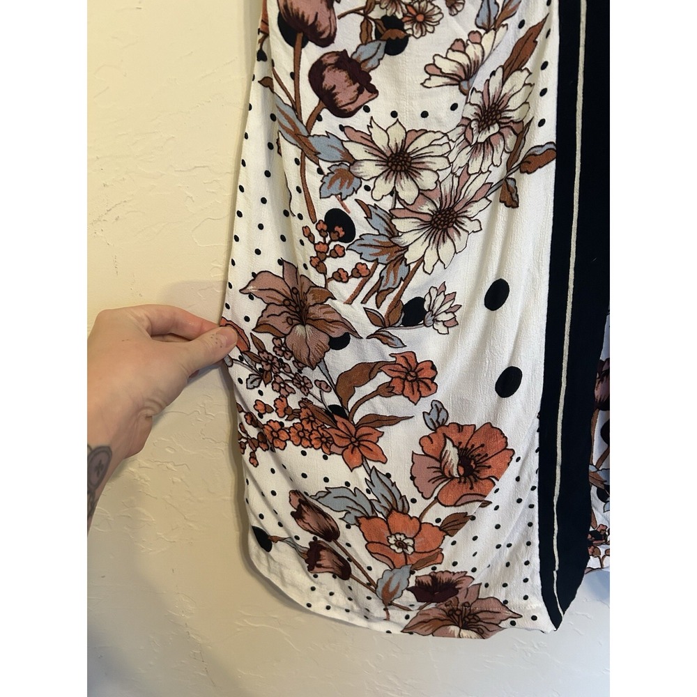 Anthropologie Maeve Floral Aubrey Tie Waist Wrap Dress 2 S Boho Resort Feminine - Picture 4 of 10